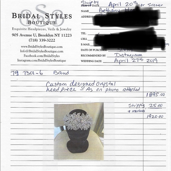 100% swarvoski crystal headpiece! - Picture 6 of 7